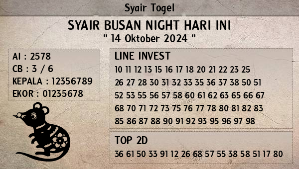 Prediksi Busan Night