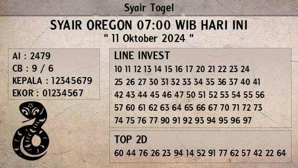 Prediksi Oregon 07:00 WIB