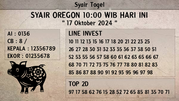 Prediksi Oregon 10:00 WIB