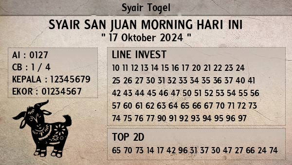 Prediksi San Juan Morning