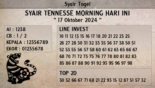 Prediksi Tennesse Morning